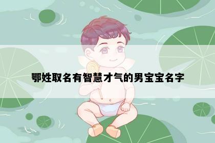 鄂姓取名有智慧才气的男宝宝名字