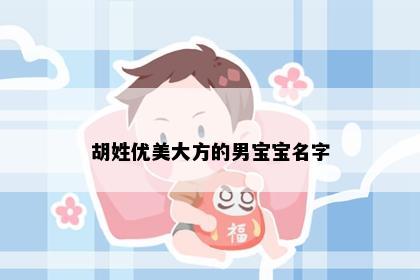 胡姓优美大方的男宝宝名字