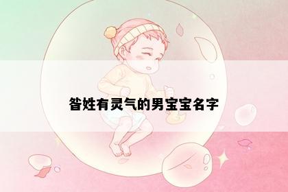 昝姓有灵气的男宝宝名字