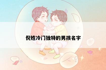 倪姓冷门独特的男孩名字