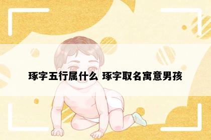 琢字五行属什么 琢字取名寓意男孩