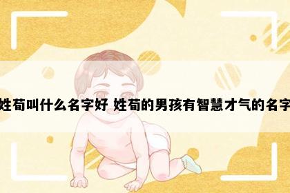 姓荀叫什么名字好 姓荀的男孩有智慧才气的名字