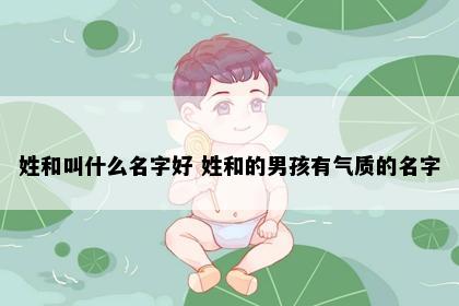 姓和叫什么名字好 姓和的男孩有气质的名字