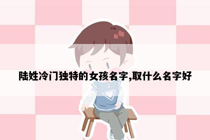 陆姓冷门独特的女孩名字,取什么名字好
