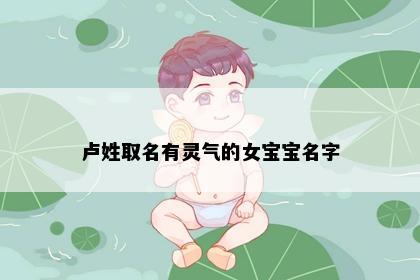 卢姓取名有灵气的女宝宝名字