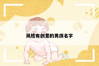 凤姓有创意的男孩名字