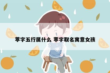 葶字五行属什么 葶字取名寓意女孩