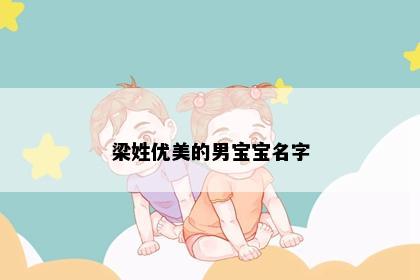 梁姓优美的男宝宝名字