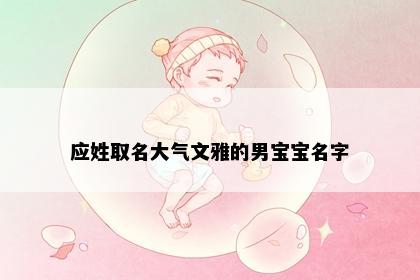 应姓取名大气文雅的男宝宝名字