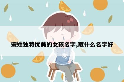 宋姓独特优美的女孩名字,取什么名字好