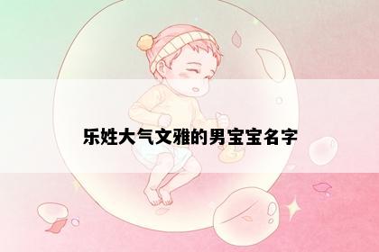 乐姓大气文雅的男宝宝名字