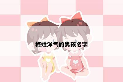 梅姓洋气的男孩名字