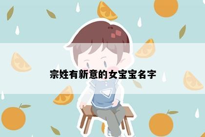 宗姓有新意的女宝宝名字