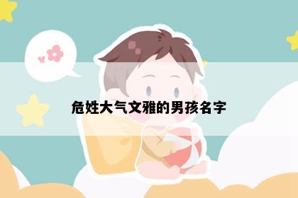 危姓大气文雅的男孩名字